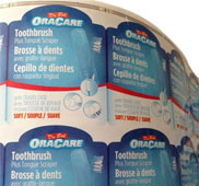 牙刷包装 铜版纸标签